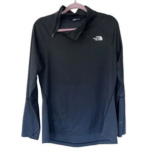 The North Face Canyonland's Black 1/4 Zip Long Sleeve Women's Pullover Size L